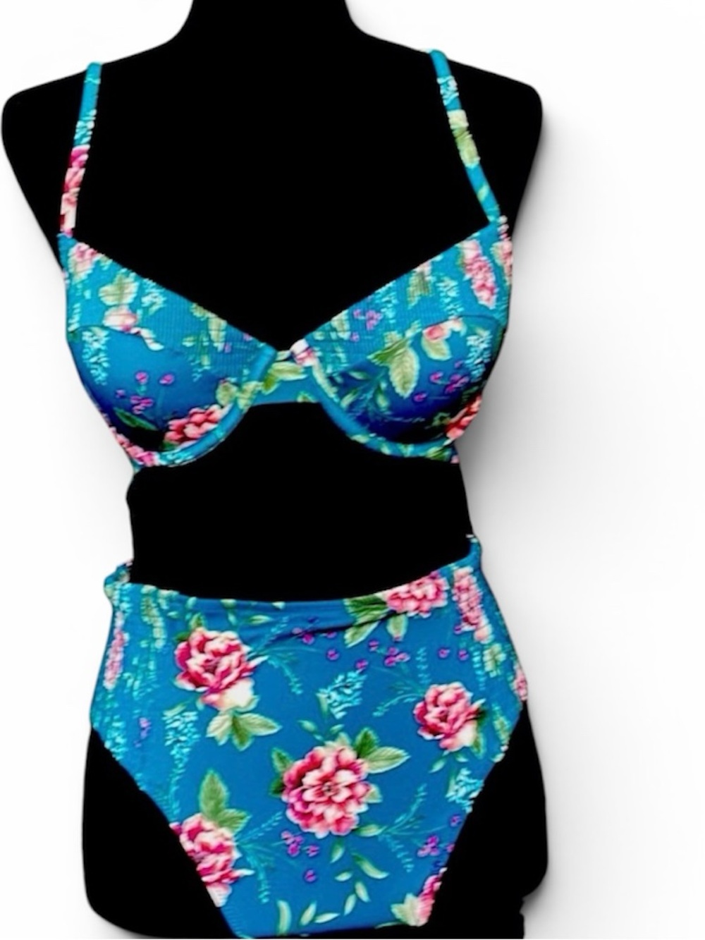 Shade & Shore Floral Two Piece Bikini Swimsuit